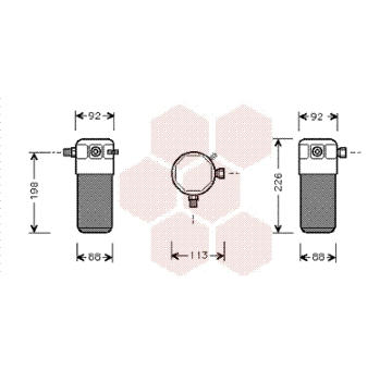 Susarna, klimatizace VAN WEZEL 5900D105