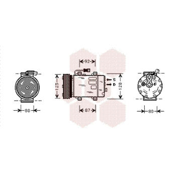 Kompresor, klimatizace VAN WEZEL 5900K029