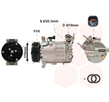 Kompresor, klimatizace VAN WEZEL 5900K192