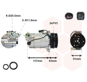 Kompresor, klimatizace VAN WEZEL 5901K700