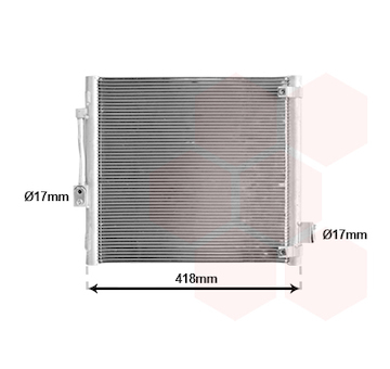Kondenzátor, klimatizace VAN WEZEL 69015702