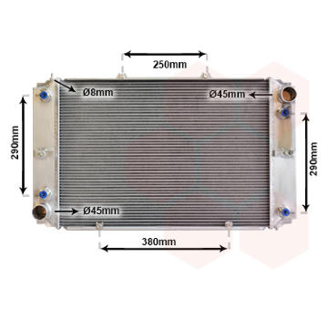 Chladič motora VAN WEZEL 74002011