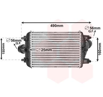 chladič turba VAN WEZEL 74004081