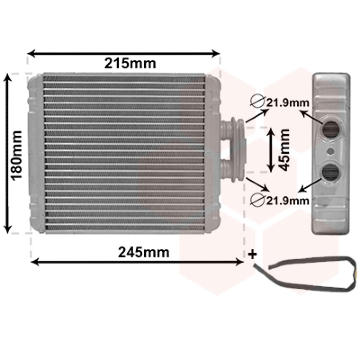 Vymenik tepla, Vnitrni vytapeni VAN WEZEL 76016700
