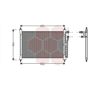 Kondenzátor, klimatizace VAN WEZEL 77005012