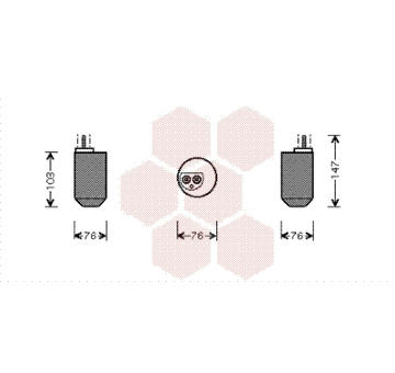 Susarna, klimatizace VAN WEZEL 7700D028