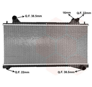 Chladič, chlazení motoru VAN WEZEL 77012701