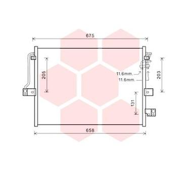 Kondenzátor, klimatizace VAN WEZEL 81005118