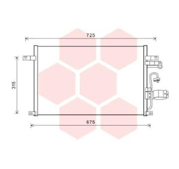 Kondenzátor, klimatizace VAN WEZEL 81005137