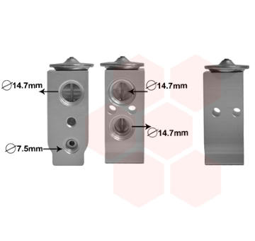 Expanzní ventil, klimatizace VAN WEZEL 82001325