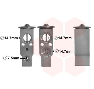Expanzní ventil, klimatizace VAN WEZEL 82001386