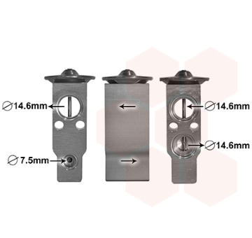 Expanzní ventil, klimatizace VAN WEZEL 82001397