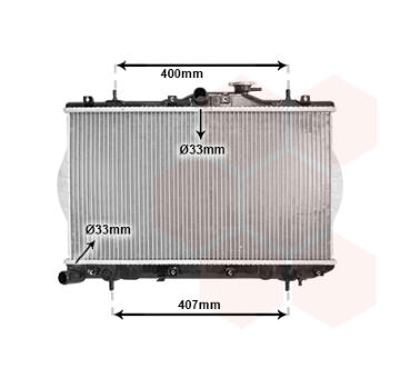 Chladič, chlazení motoru VAN WEZEL 82002047