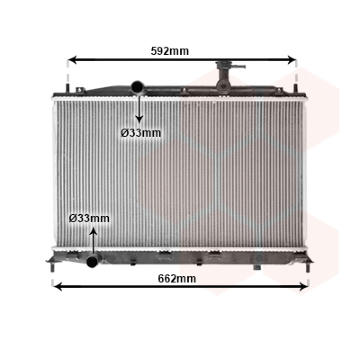 Chladič, chlazení motoru VAN WEZEL 82002188