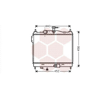 Chladič, chlazení motoru VAN WEZEL 82002206