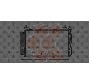 Kondenzátor, klimatizace VAN WEZEL 82005220