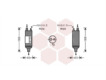 Susarna, klimatizace VAN WEZEL 8200D117