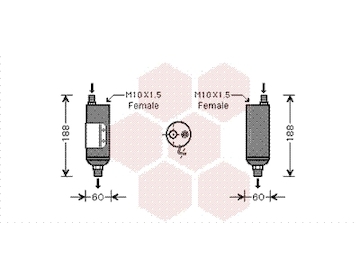 Susarna, klimatizace VAN WEZEL 8200D128