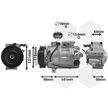 Kompresor, klimatizace VAN WEZEL 8200K340