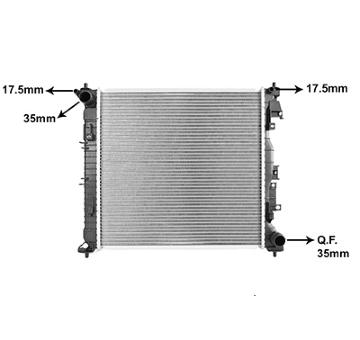Chladič motora VAN WEZEL 82012754