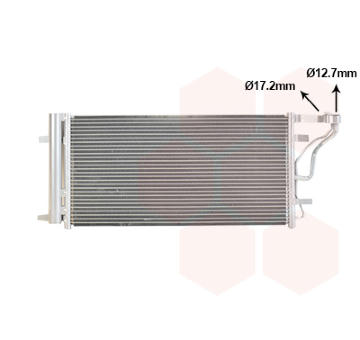 Kondenzátor, klimatizace VAN WEZEL 82015713