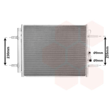 Kondenzátor, klimatizace VAN WEZEL 82015720