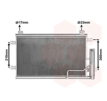Kondenzátor klimatizácie VAN WEZEL 82015723