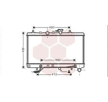 Chladič, chlazení motoru VAN WEZEL 83002035