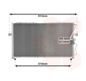 Kondenzátor, klimatizace VAN WEZEL 83005014