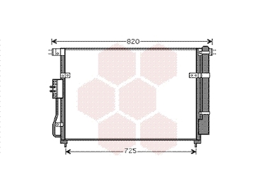 Kondenzátor, klimatizace VAN WEZEL 83005112