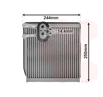 Výparník, klimatizace VAN WEZEL 8300V199