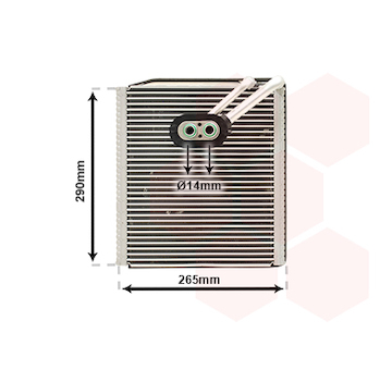 Výparník, klimatizace VAN WEZEL 8300V294