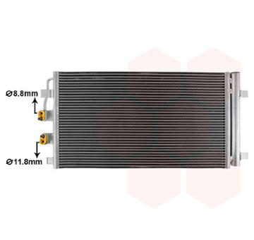 Kondenzátor klimatizácie VAN WEZEL 88015701