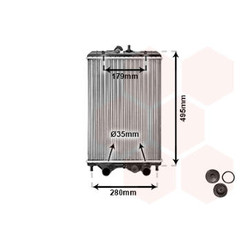 Chladič motora VAN WEZEL 92002002