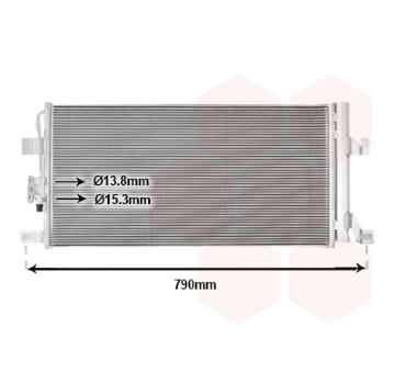 Kondenzátor, klimatizace VAN WEZEL 03015706