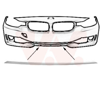 Ozdobna / ochranna lista, mrizka chladice VAN WEZEL 0670485