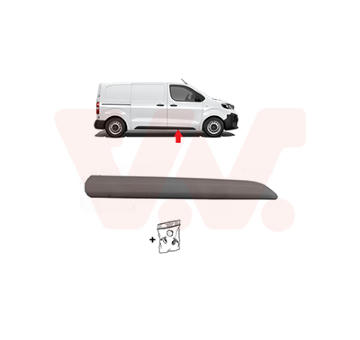 Ozdobna / ochranna lista, dvere VAN WEZEL 0944404