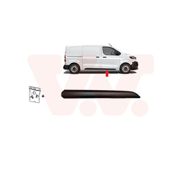 Ozdobna / ochranna lista, dvere VAN WEZEL 0944424