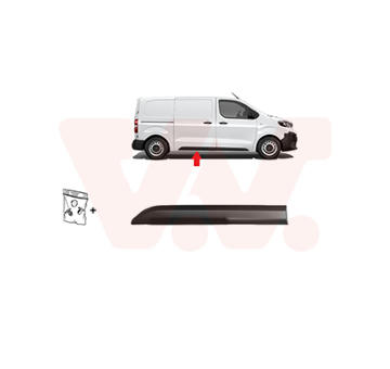 Ozdobna / ochranna lista, dvere VAN WEZEL 0944426