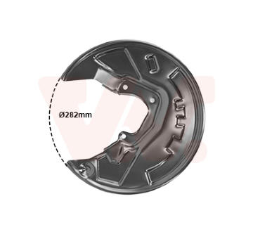 Ochranný plech proti rozstřikování, brzdový kotouč VAN WEZEL 0965374