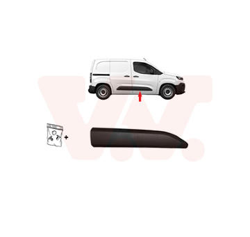 Ozdobna / ochranna lista, dvere VAN WEZEL 0991424
