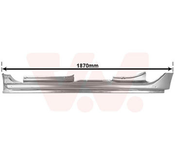 Nástupný plech VAN WEZEL 1507104