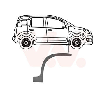 Rozšíření, blatník VAN WEZEL 1613522