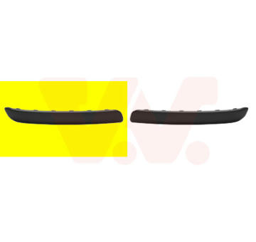 Ozdobna / ochranna lista, naraznik VAN WEZEL 1623582