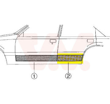 Dvere, karoserie VAN WEZEL 1734178