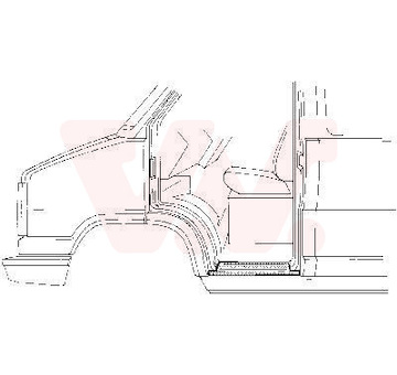 Nástupní panel VAN WEZEL 1745102
