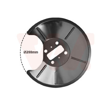 Ochranný plech proti rozstřikování, brzdový kotouč VAN WEZEL 1825372