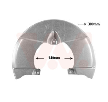 Ochranný plech proti rozstřikování, brzdový kotouč VAN WEZEL 2815371
