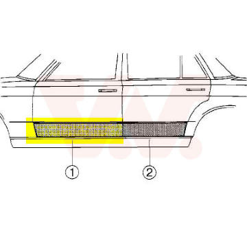 Dvere, karoserie VAN WEZEL 3010175