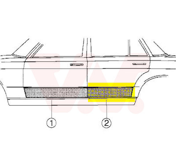 Dvere, karoserie VAN WEZEL 3010178